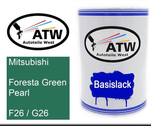 Mitsubishi, Foresta Green Pearl, F26 / G26: 500ml Lackdose, von ATW Autoteile West.